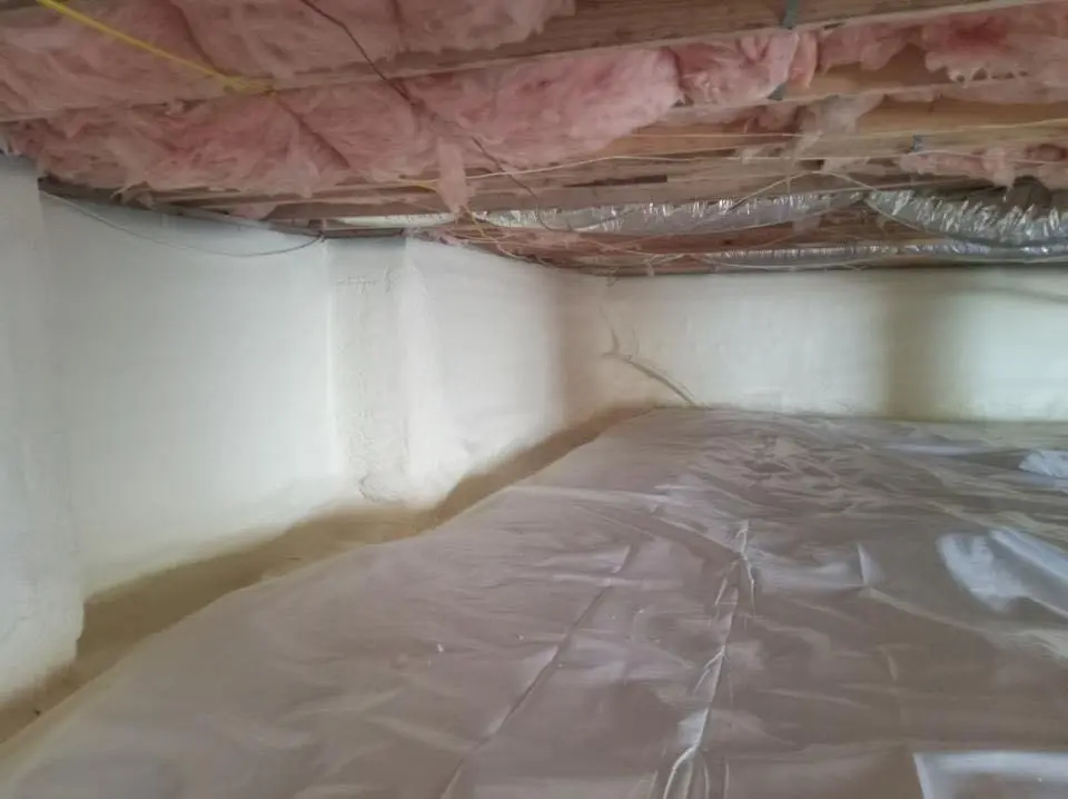 Crawl space encapsulation with closed-cell spray foam for Spray Foam Roofing in South Plainfield